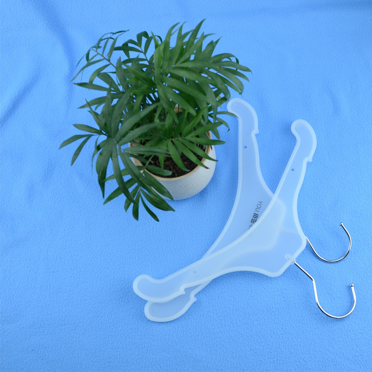 Heavy Duty Plastic White Kids Clothes Hanger for Shirts Display