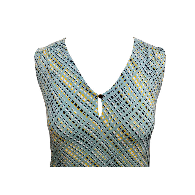 Vest Suitable for Women Sleeveless Shirt Soft Printing Knitted Fabric Blouse