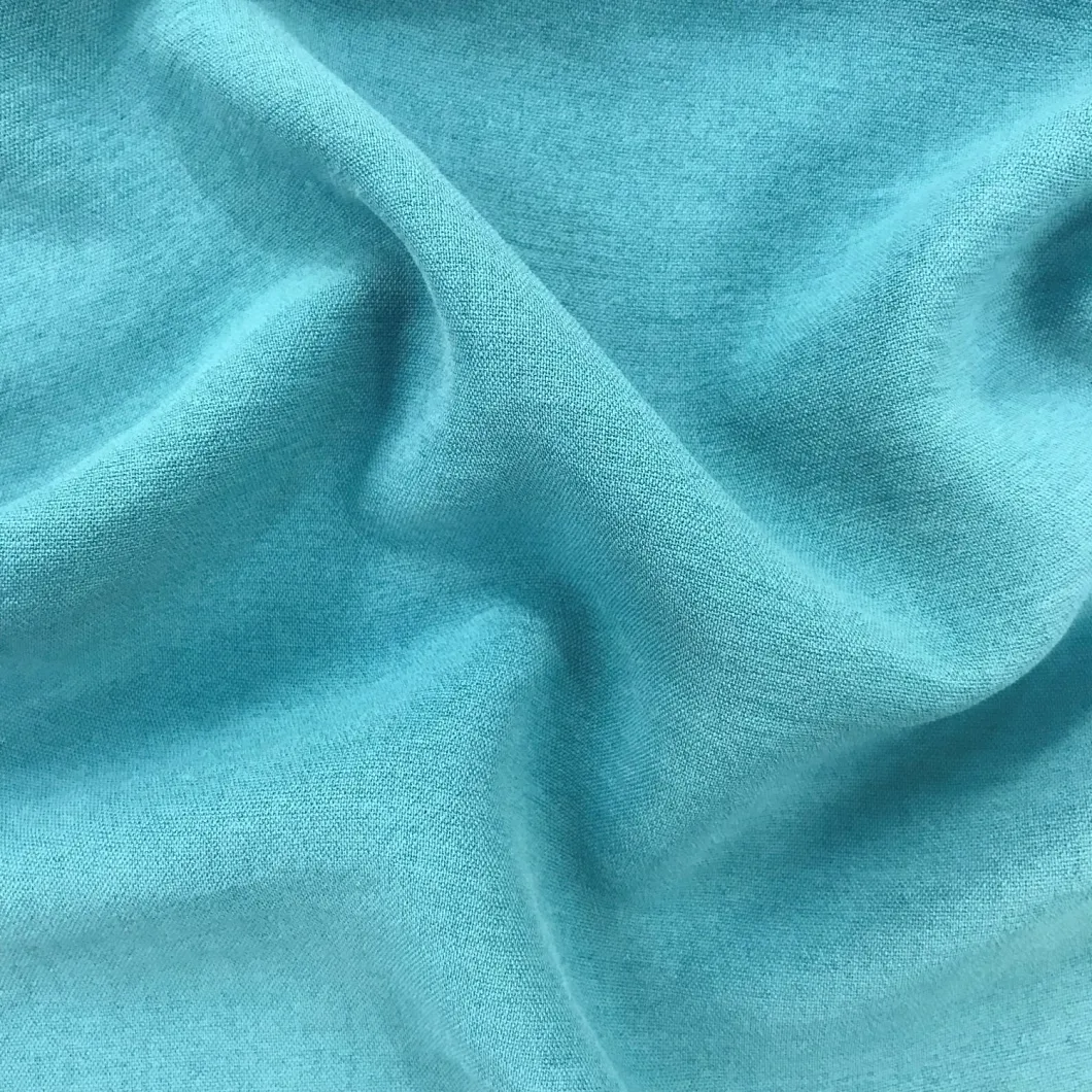 Stock Chiffon Imitated Silk Like Polyester Fabric for Garment Fabric