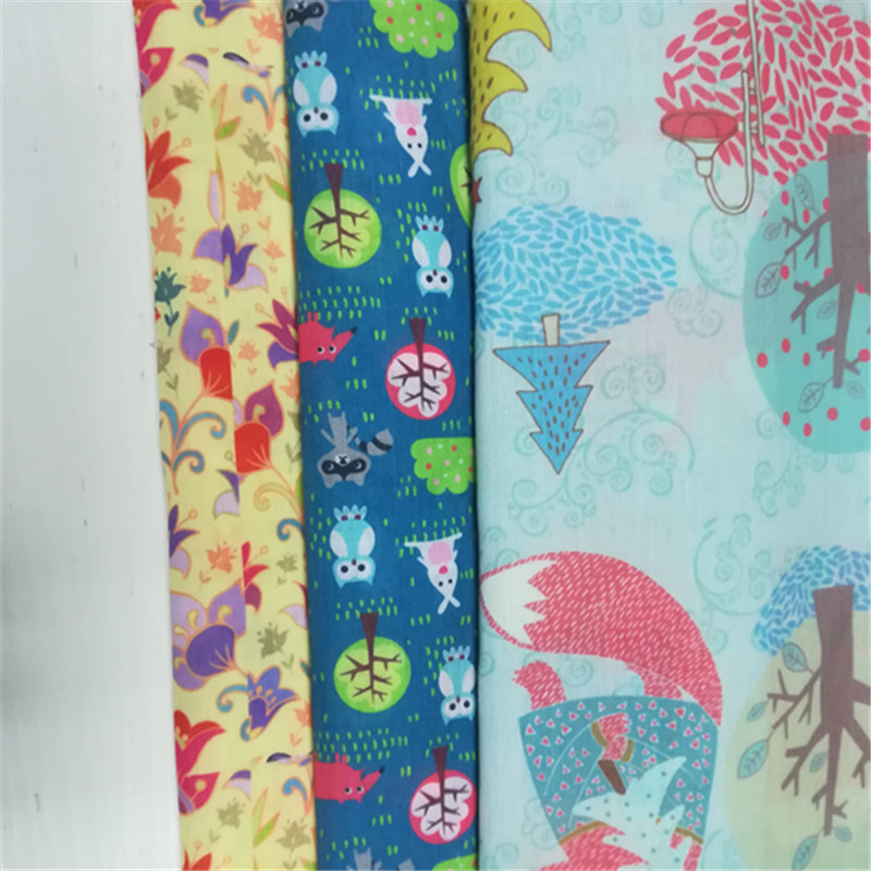 Custom Printed Cotton Voile Fabric for Scarf