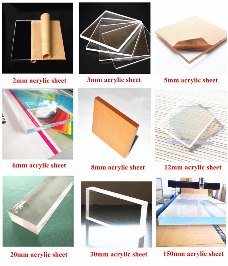 4mm Transparent Acrylic Sheet Cut to Size for Photo Frame