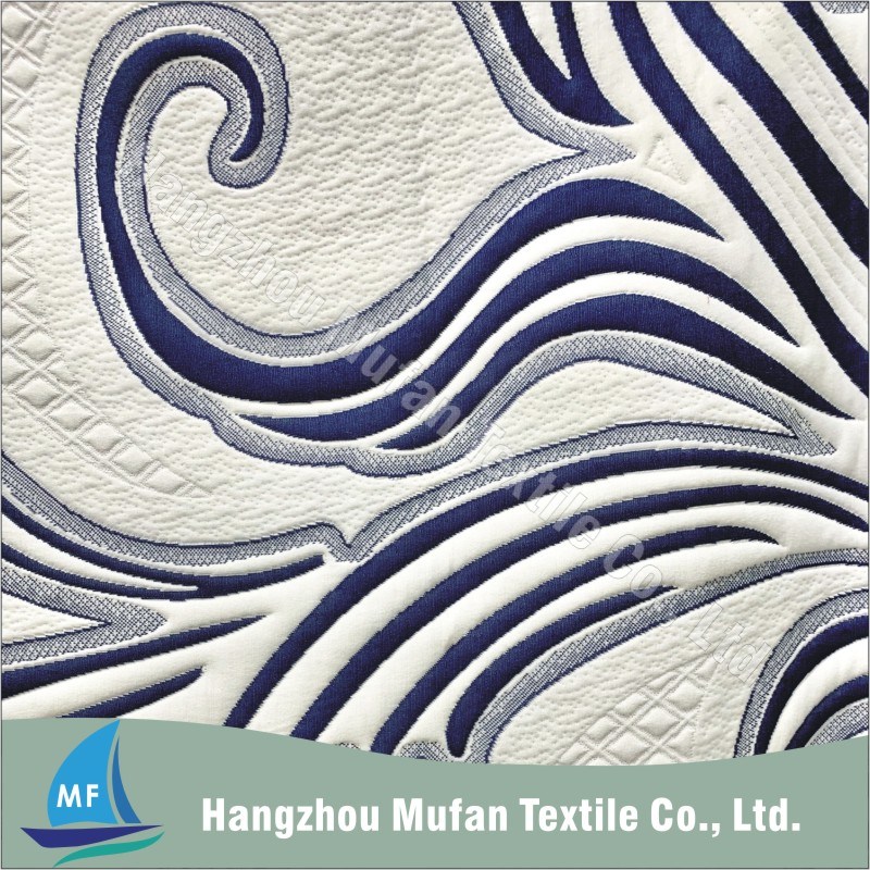 Double Knit Polyester Fabric Knitted Mattress Fabric