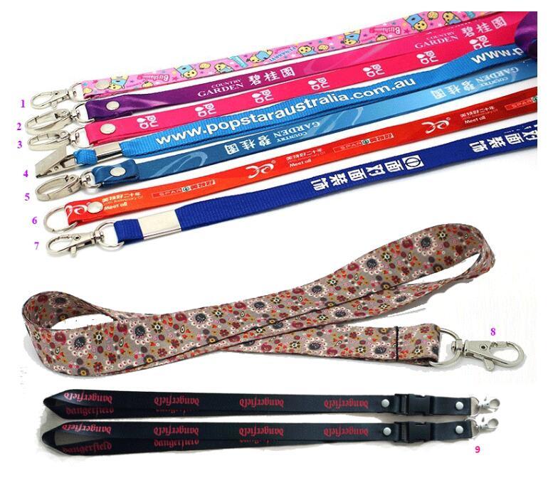 Custom Printed Personalized Sublimation Printed Wrist Polyester Retractable Keychain Lanyard