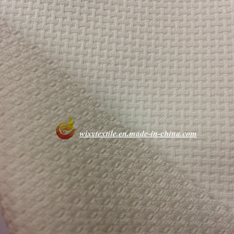 Poly Spandex Silk Fabric, Jacquard Fabric for Garment