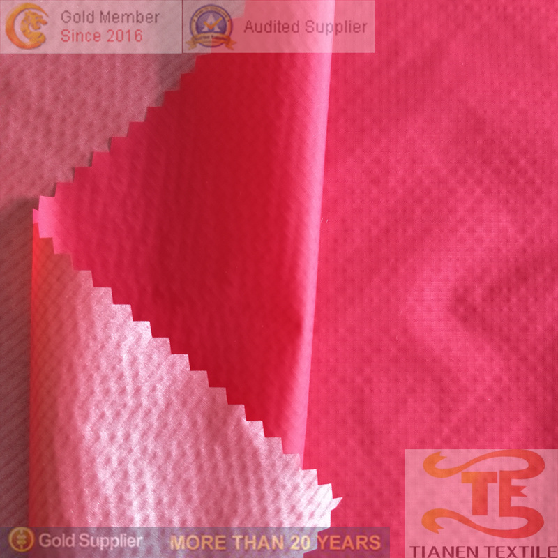 Triple Line Check Fabric Nylon Fabric 100% Nylon Taffeta Fabric for Garment