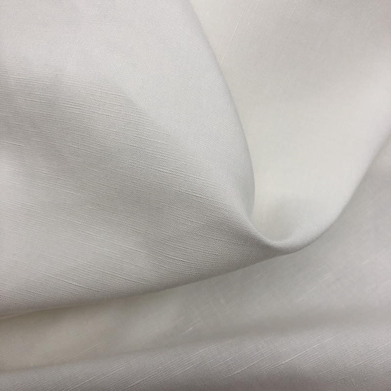 New Arrival Tencel Linen Interwoven Pfd Fabric for Summer Printing and Garment Dyeing Well Selling