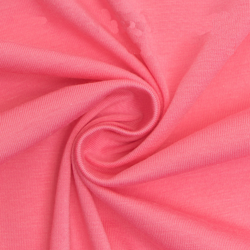 Breathable Bci Cotton Fabric 100% Cotton Single Jersey Knit Fabric