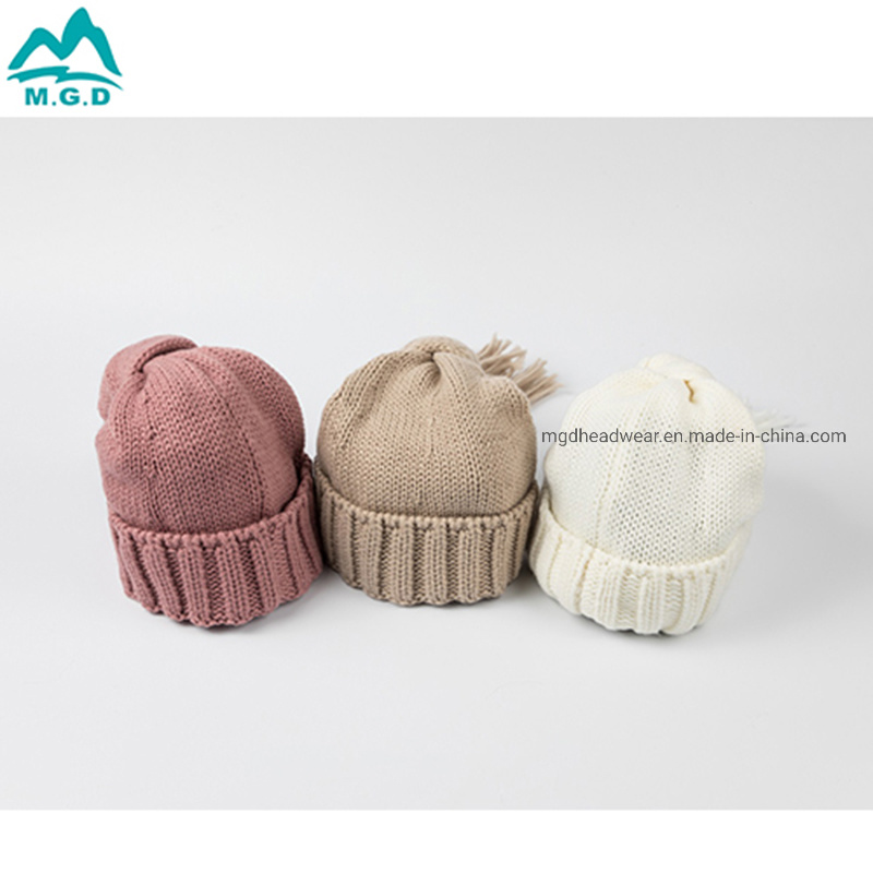 New Long Braid Knitted Hat Keeps Warm and Cute Knitted Beanies