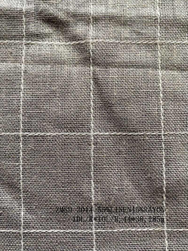 Wholesale Linen Rayon Fabric Plaid Y/D Fabric