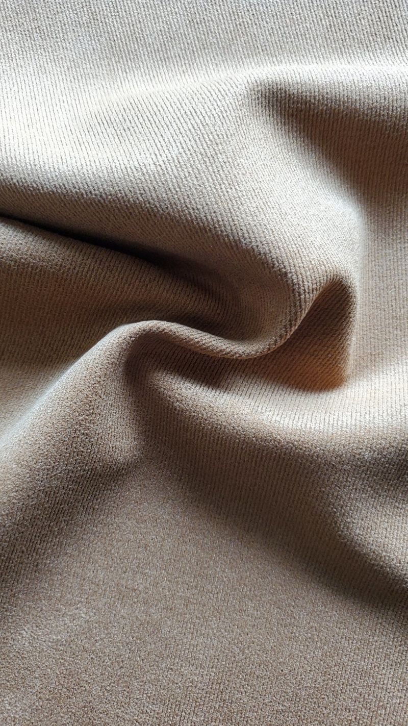 Corduroy Striped Suede Microfiber Polyester Fabric