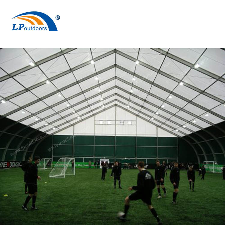 Curved Sports Facility Fabric Structure Badminton Court Tent