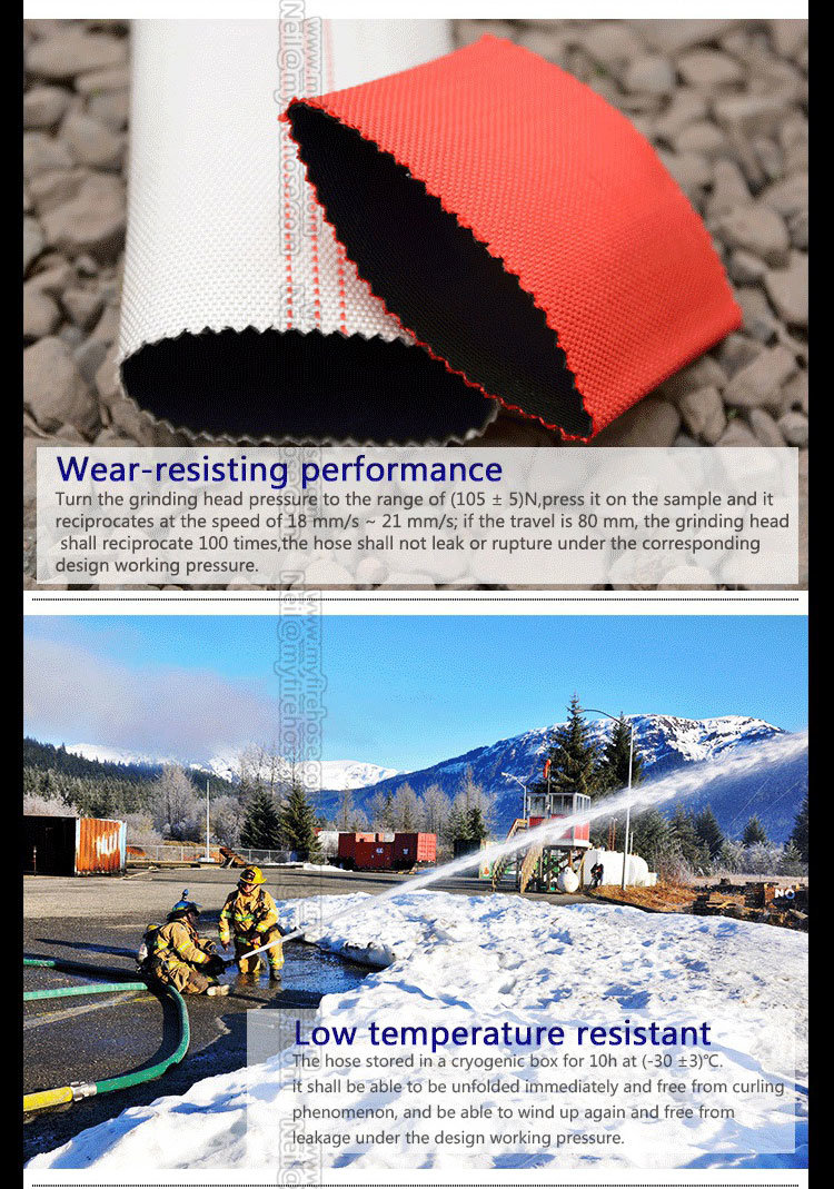 Ageing Resistance Fabric Canvas Fire Fighting Hose