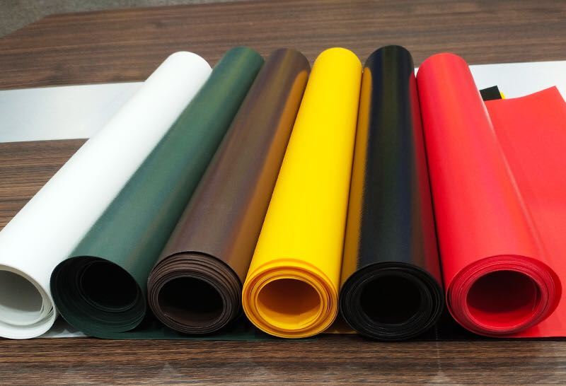 650GSM 750GSM Blockout Waterproof PVC Polyester Anti UV Tarpaulin Awning Tent Fabric