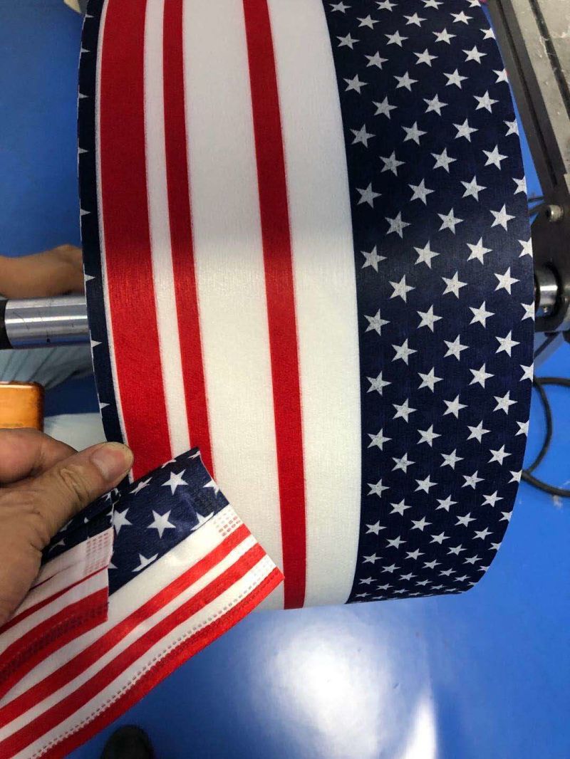 100% Polyester Customized Printing Spunlaced Non-Woven Fabric for Printing Masks