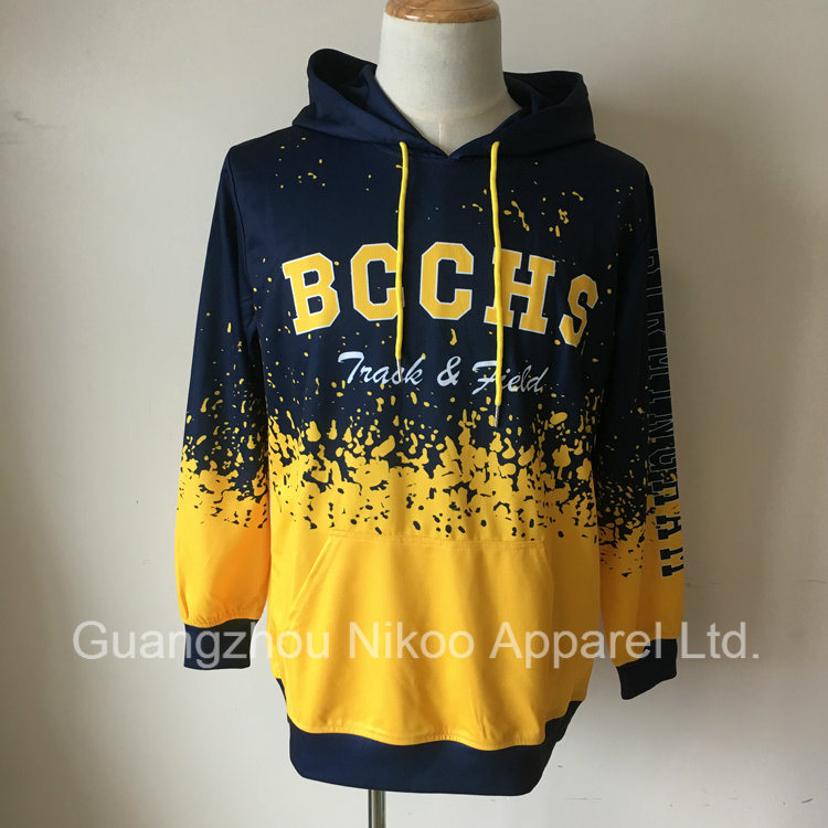 Breathable Thin Fabric Sublimated Pullover Hoodie