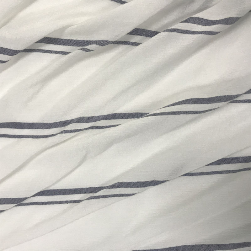 Stripe Loose Fabric Rayon Fabric Viscose Fabric