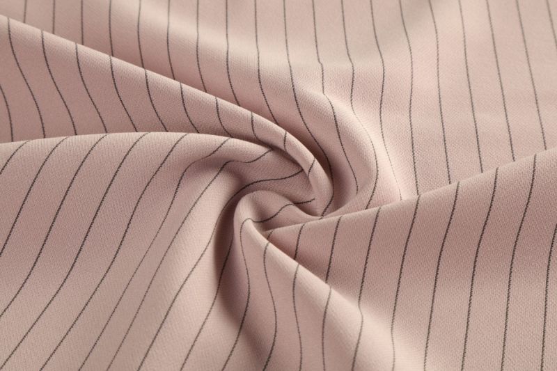 Double Layer Polyester Striped Fabric