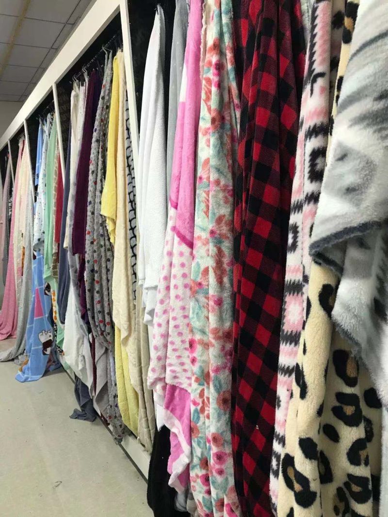 Polyester Flannel Fleece Velvet Printed Fabric Blanket Pajamas Fabric