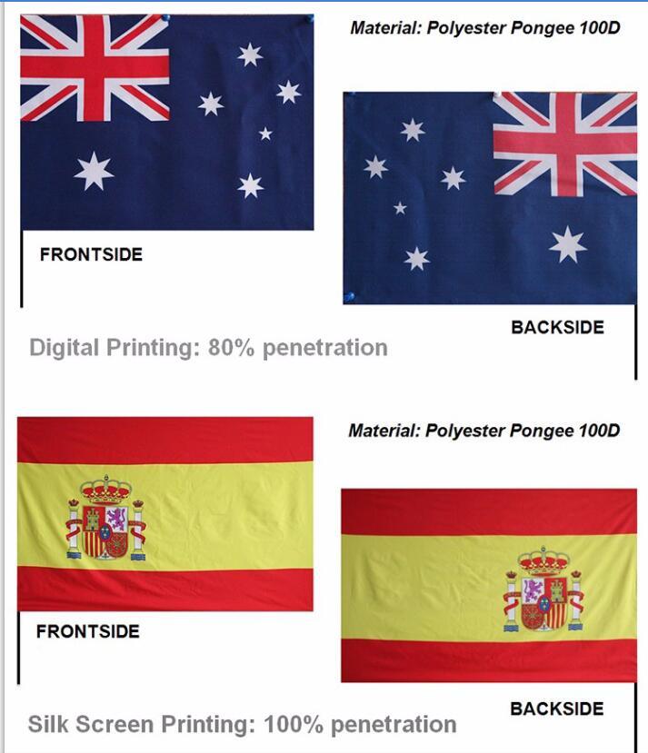 Digital Printed or Screen Printed Custom Flag Banner for Promotion