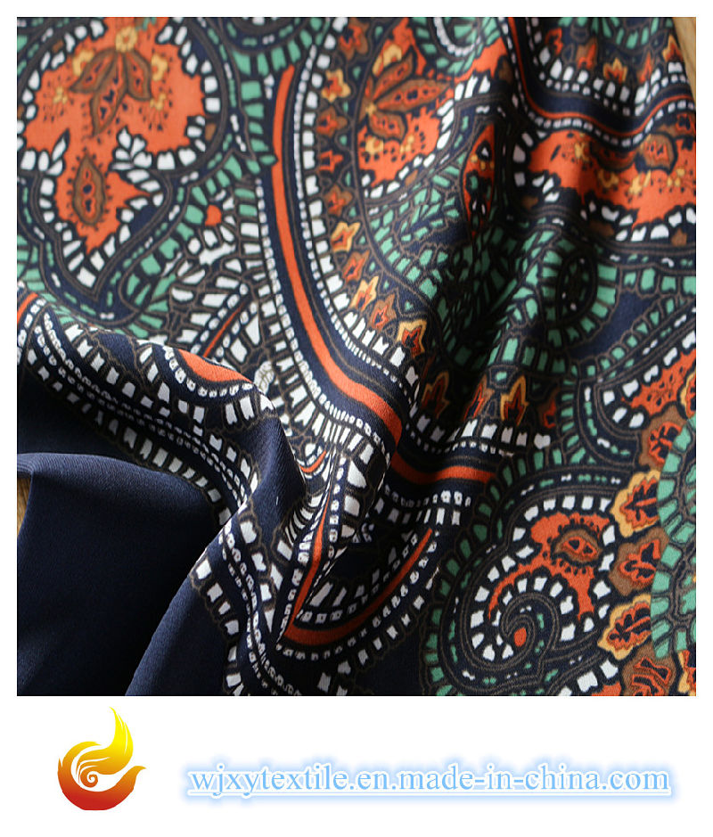 Water Print Polyester Fabric for Dress (XY-P20150026S)