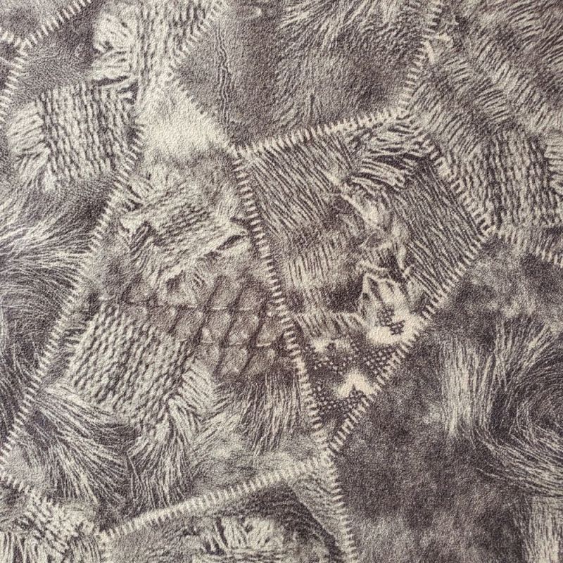 Printed Knitting Scuba Suede Fabric