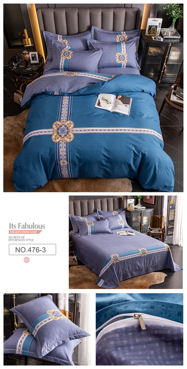 Made in China Best Quality Bed Linen Cotton Brushed Fabric Soft for Single 3PCS Bed Sheet