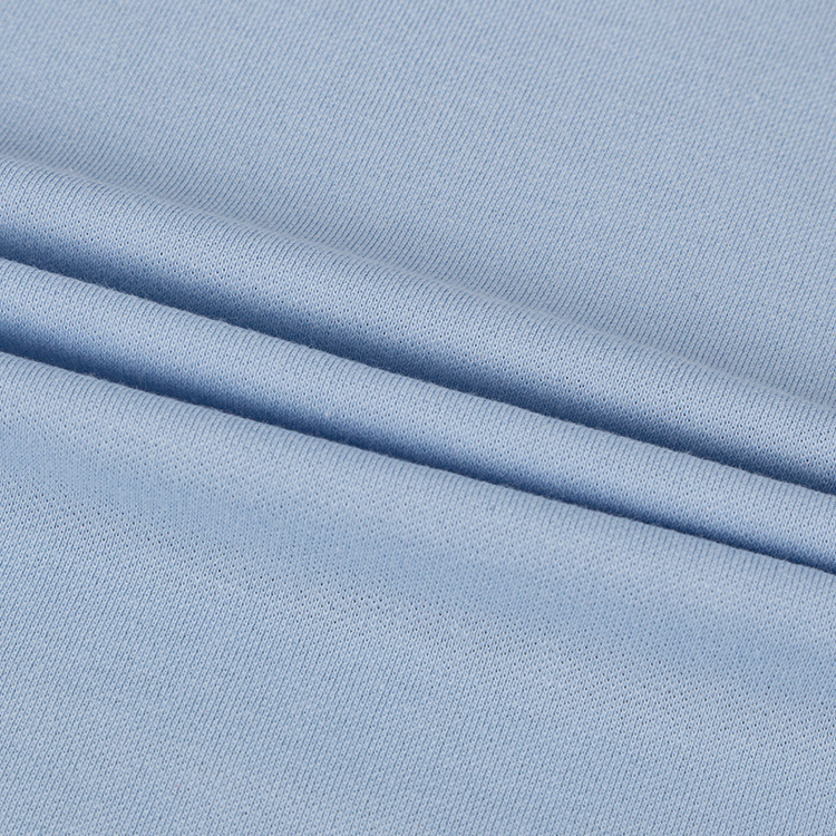 Fabrichome Single Jersey Plain Dyed Burnout CVC Fabric Pique Textile