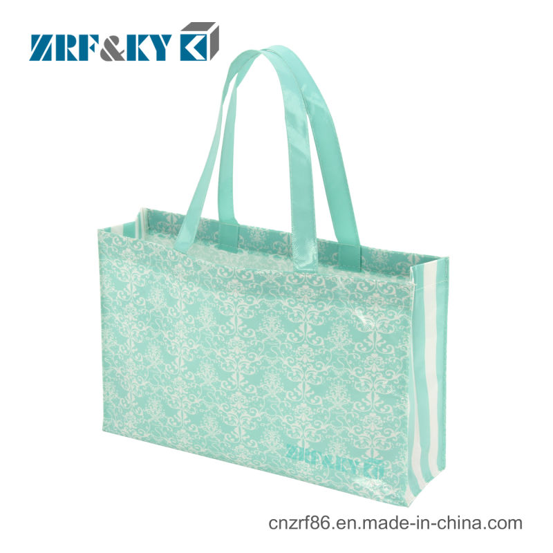 Custom Promotional Printed Pure Calico PP Non Woven Tote Bag