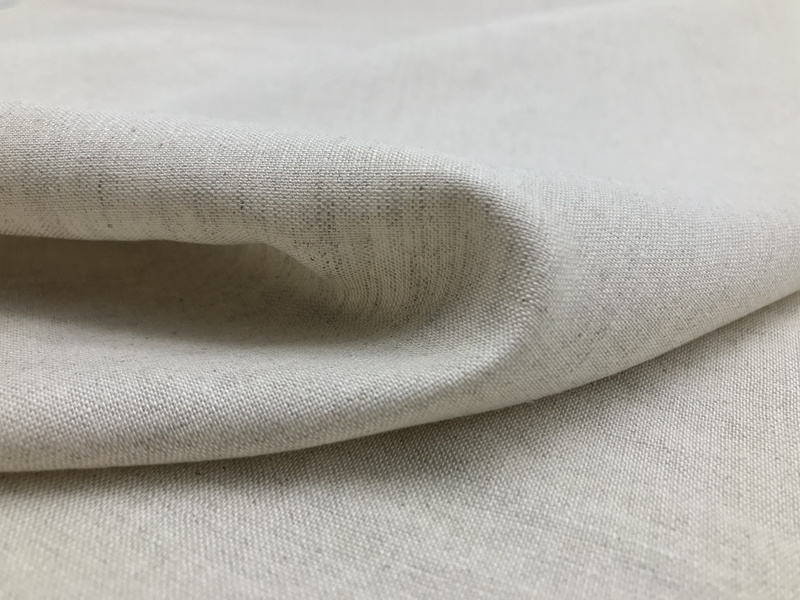 Linen Cotton Interwoven Natural Color Fabric for Garments and Home Textile