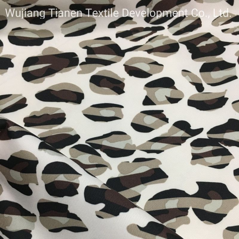 3/3 Printed Twill Pongee Recycled Twill Fabric for Outdoor Wear