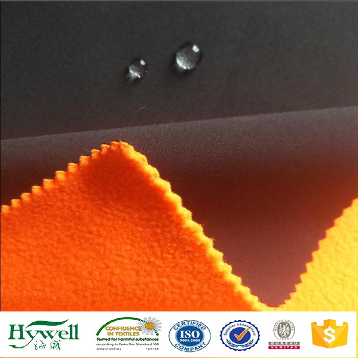 Woven Stretch Laminated Fleece Lining for Winter Jacket Softshell Fabric