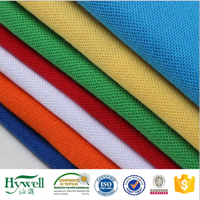 Polyester Cotton Pique Fabric for Polo Pique Shirts