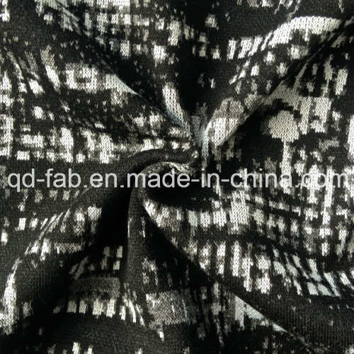 Poly/Rayon/Spandex Jacquard Knitting Fabric (QF13-0672)