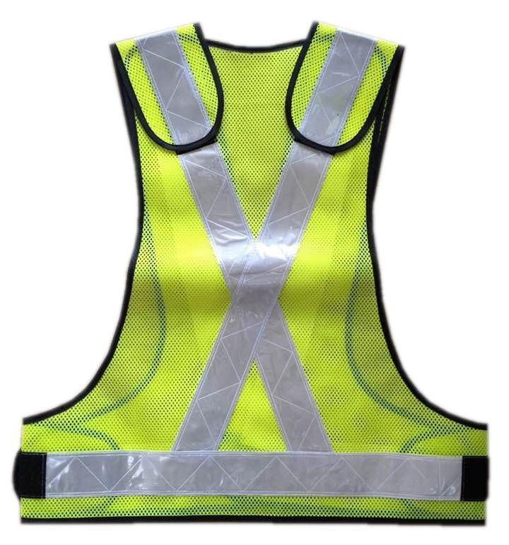Reflective Safety Vest with PVC Tape and Mesh Fabric