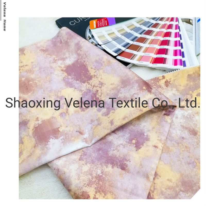 Hot Sale Velour Upholstery Furniture Textile Fabric of 100% Polyester Holland Velvet Printed Dubai Luxury Fabric