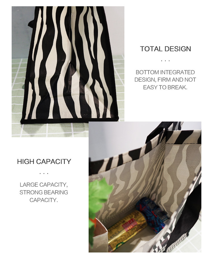 Custom Logo Printed Fabric Carry Shopping Tote Non Woven Bag