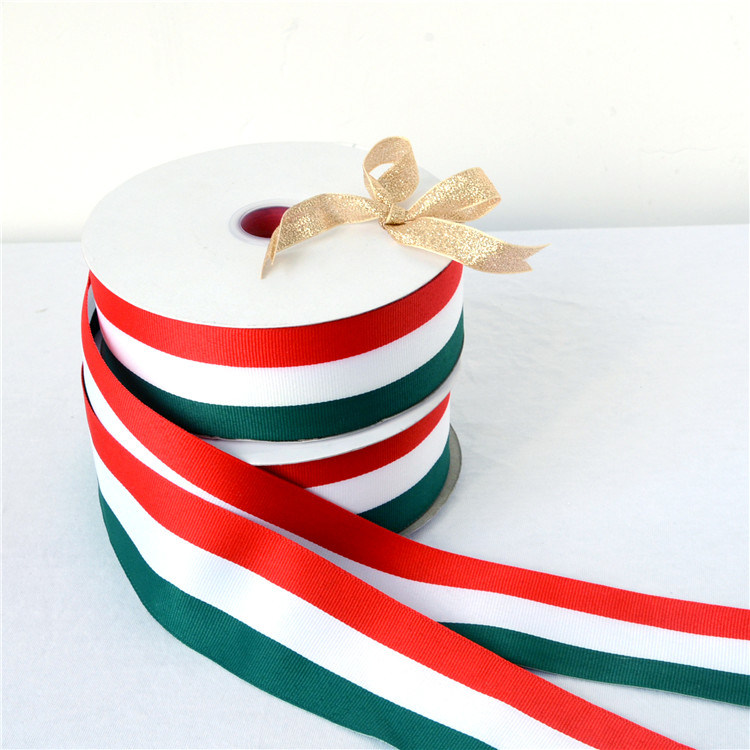 Striped Satin Ribbon Woven for Clothing