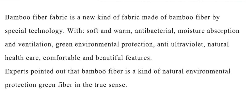 Bamboo Fiber Fabrics Cotton Fabrics