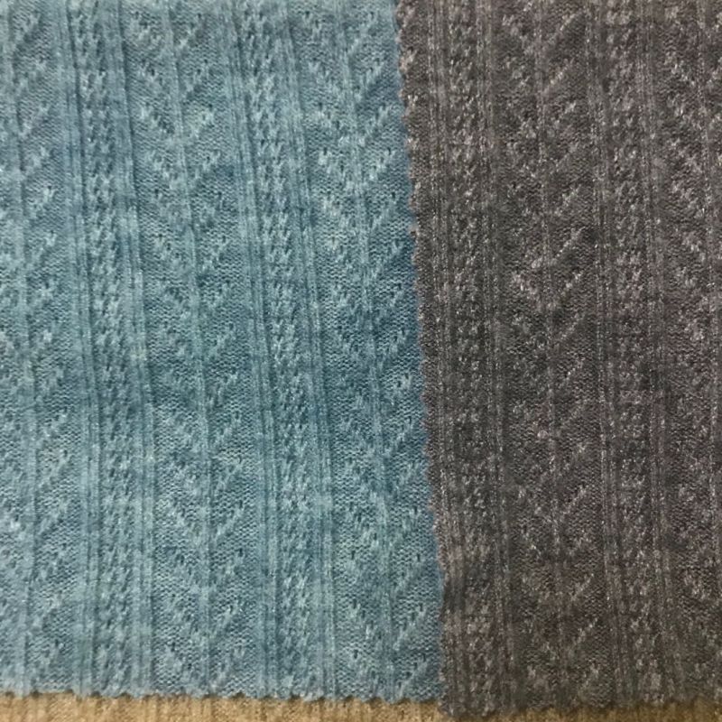 Angora Jacquard Monse Sweater Fabric Knit Sweater Fabric