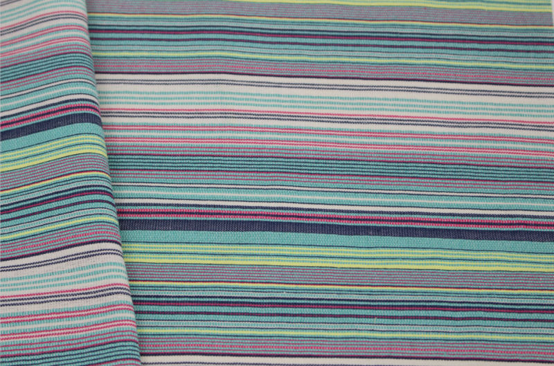 Multi-Colour Stripe Polyester Cotton Yarn Dyed Shirt Fabric