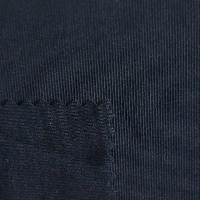 Polyester&Spandex Knit Jersey Fabric Black 170GSM for Sportswear/Garment/Apparel/Clothes
