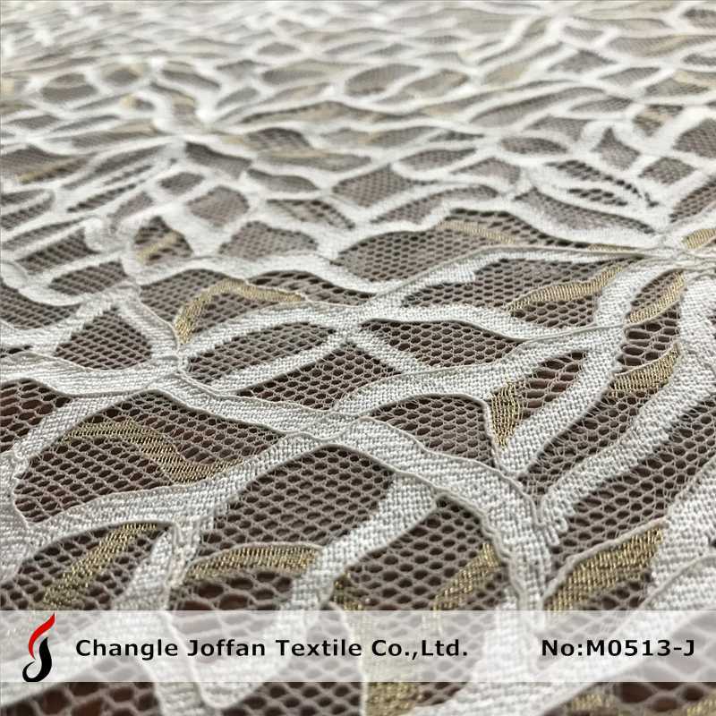 Textile Indian African Lace Lurex Metallic Lace Fabric (M0513-J)