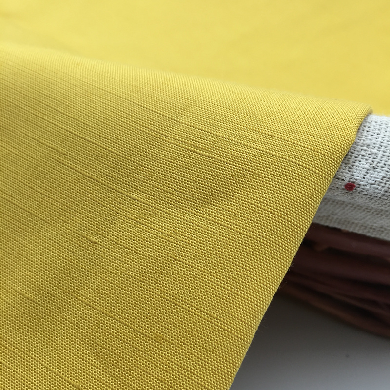 Tencel Linen Interwoven Reactive Dyeing Textile Fabric for Suit and Dress