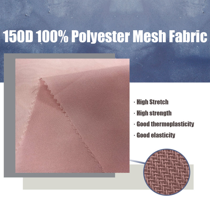 100% Polyester Mesh Fabric Polyester Fabric Chemical Fiber Polyester Fabric Luggage Fabric Spot to Provide Customization China Factory