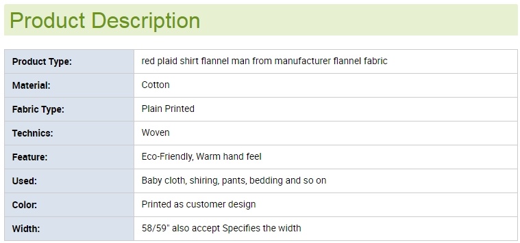 100% Cotton Yarn Dyed Shirting Fabric Flannel Fabric