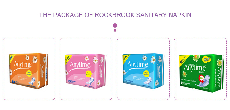 Disposable Girl Sanitary Napkin Dry Weave Menstrual Pad for Women