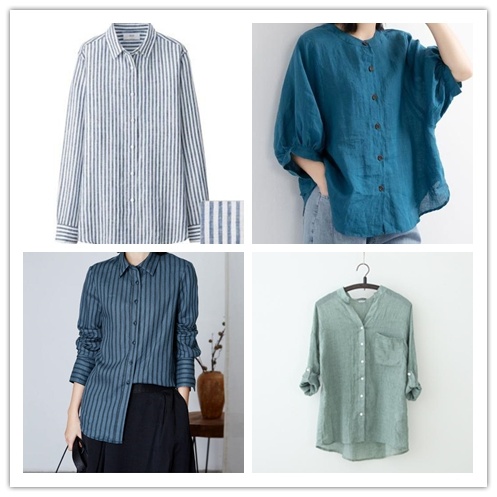Cotton Linen Yarn Dyed Check Shirts Fabric