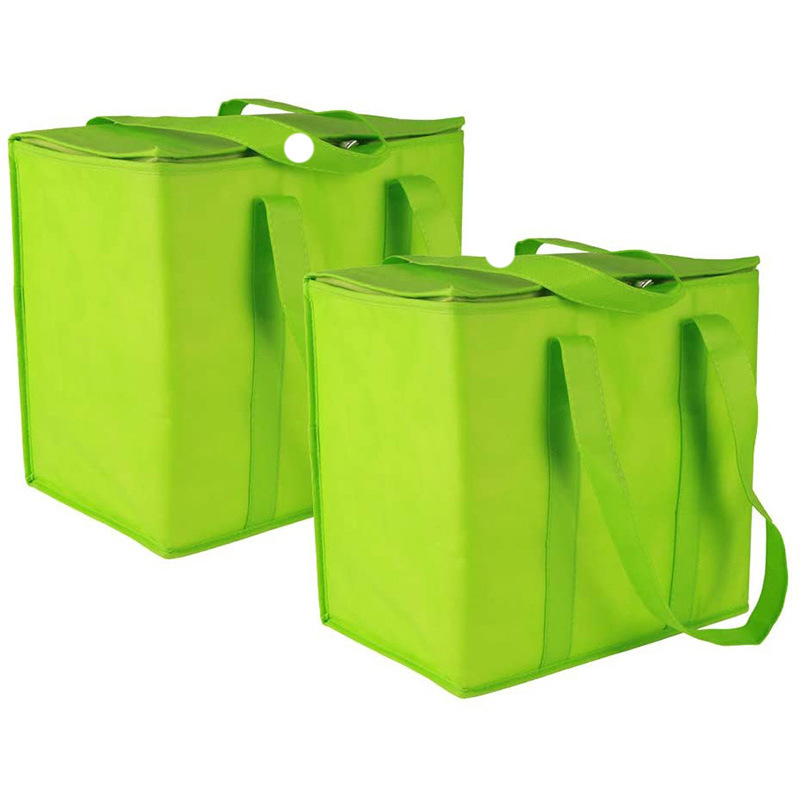 Insulated Reusable Grocery Shopping Bags Non-Woven Insulation Bags