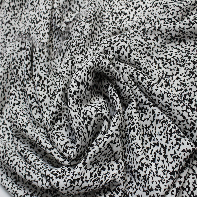 75D Printed Moss Crepe Chiffon Fabric for Skirt