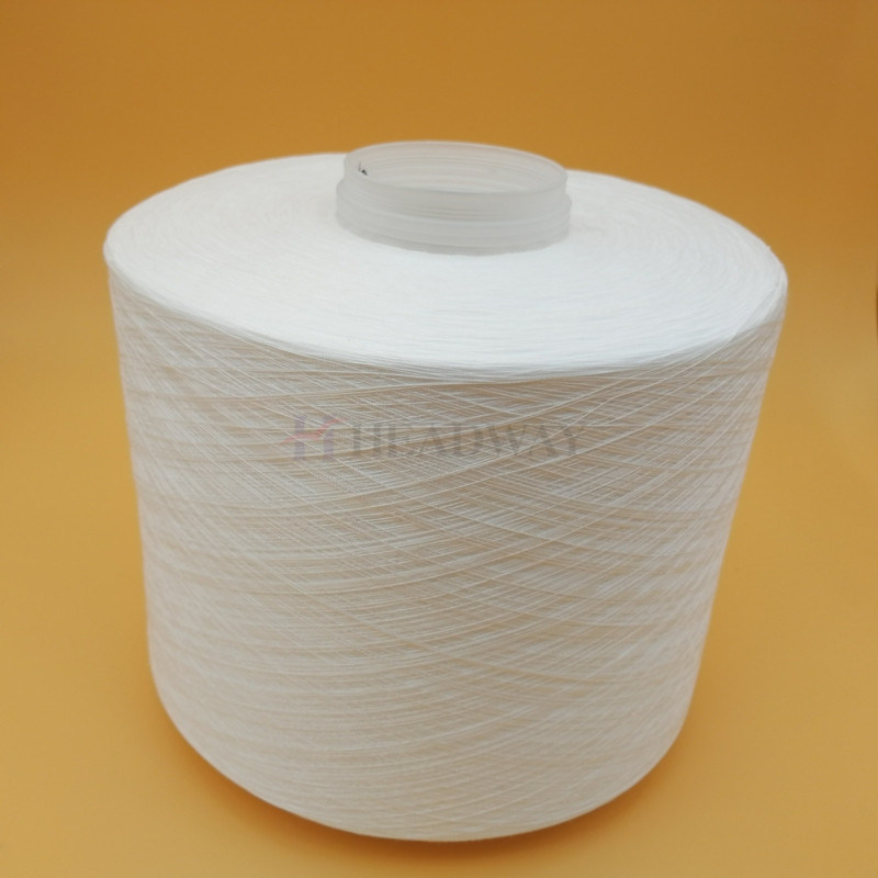 20/3 Ring Spun Tfo Raw White Dyed Cone 100% Spun Polyester Yarn